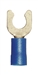 160231-100 PVC Insulated #8 Locking Spade Terminal 16-14 Gauge Blue (100 Count)