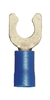 160230-025 PVC Insulated #6 Locking Spade Terminal 16-14 Gauge Blue (25 Count)