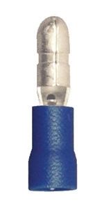 160271-100 PVC Insulated Male Bullet Quick Disconnect 0.180 16-14 Gauge Blue (100 Count)