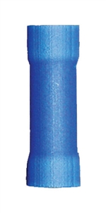 160281-050 PVC Insulated Parallel Butt Connector 16-14 Gauge Blue (50 Count)