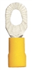 160412-025 PVC Insulated Multi Stud Ring Terminal 12-10 Gauge Yellow #6 #8 & #10 Stud (25 Count)