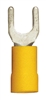 160435-025 PVC Insulated #8 Flange Spade Terminal 12-10 Gauge Yellow (25 Count)