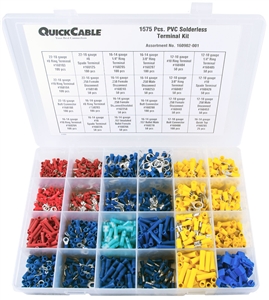 160902-001 QuickCable 1675 Piece PVC Solderless Terminal Kit