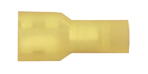 162458-025 Nylon Insulated Female Quick Disconnect 0.250" 12-10 Gauge Yellow (25 Count)
