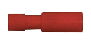 163166-025 Premium Nylon Insulated Female Bullet 0.157" 22-18 Gauge Red (25 Count)