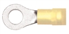 163403-050 Premium Nylon Double Crimp Ring Terminal #8 Stud 12-10 Gauge Yellow (50 Count)