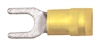 163425-050 Premium Nylon Double Crimp Spade Terminal #8 Stud 12-10 Gauge Yellow (50 Count)