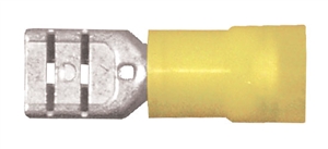 163448-100 Premium Nylon Female Quick Disconnect 0.250" 12-10 Gauge Yellow (100 Count)