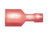 164160-025 Fully Insulated Male Quick Disconnect Heat Shrink 0.250" 22-18 Gauge Red (25 Count)