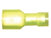 164458-025 Insulated Female Quick Disconnect Heat Shrink 0.250" 12-10 Gauge Yellow (25 Count)