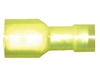 164460-025 Insulated Male Quick Disconnect Heat Shrink 0.250" 12-10 Gauge Yellow (25 Count)