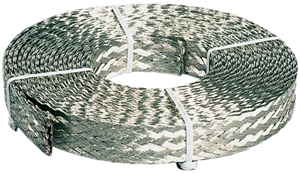 207114-025 QuickCable 14 Gauge Braided Ground Strap 1/4" x 1/32" (25 ft)