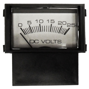247-129-000 Christie Automotive Voltmeter Horizontal 0-25 Volt DC Range (536221-205)