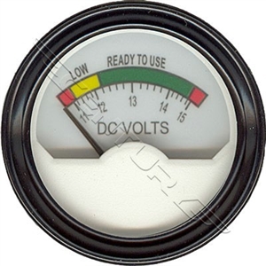 247-152-666 Voltmeter Round 11-15 Volt DC