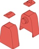 312-003-666 Holster Kit Red (ES2500/ES6000/ES8000)