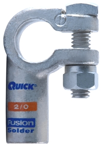416320-2001N QuickCable 2/0 GA Negative Right Elbow Clamp Fusion Solder Connector
