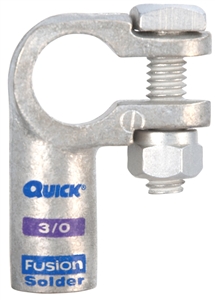 416340-005N QuickCable 4/0 GA Negative Right Elbow Clamp Fusion Solder Connector (5 Pack)