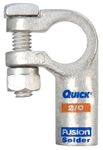 426320-005N QuickCable 2/0 GA Negative Left Elbow Clamp Fusion Solder Battery Connector (5 Pack)