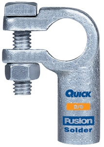 426320-005P QuickCable 2/0 GAPositive Left Elbow Clamp Fusion Solder Battery Connector (5 Pack)