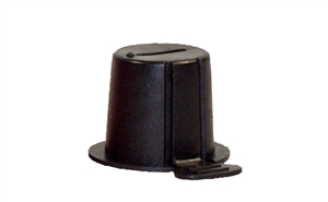 501010-5000 Black Top Post Rigid Battery Cap (5,000 Pack)