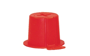 501011-5000 Red Top Post Rigid Battery Cap (Qty 5,000)
