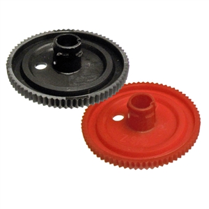 501024-001 Red / Black Side Post Rigid Battery Cap, Wide (Pair)