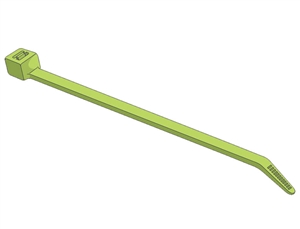 502206-100 QuickCable 8.5" 40 lb Fluorescent Cable Ties Green (100 Pack)