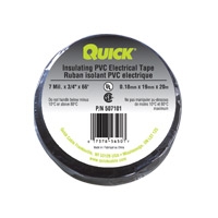 507110-2001 QuickCable 10' Black Silicone Tape