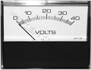 51-266 Goodall Voltmeter Horizontal 0-40 Volt Range