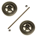 51-286 Goodall Wheels Hubs Axle Set 6" Wheeled Units