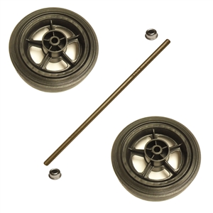 51-286 Goodall Wheels Hubs Axle Set 6" Wheeled Units