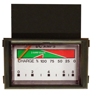 5399100090 Schumacher Ammeter Horizontal 0-8 Amp 0-100%