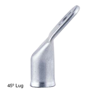 5952-050EV QuickCable 4 GA 5/16" Stud 45 Degree Copper Tube Lug (50 PCS)
