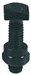 6698-010B QuickCable Black QuickCote Nut w/Bolt (10 Pack)