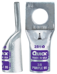 8920-005H QuickCable 2/0 GA 1/2" Stud Magna Lug Square Slight Hole (5 Pack)