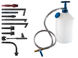 ATFSET10 Assenmacher Specialty Tools 10-Piece Drive Line Filler System with 8L Drum