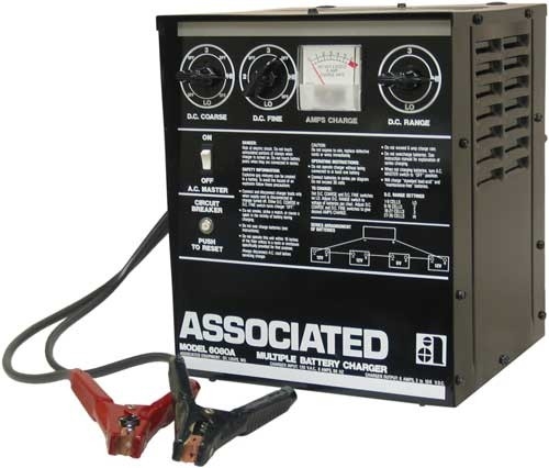 6366 Associated 12V 0-20 Amp 4-20 Intellamatic Gang Automotive Battery  Charger