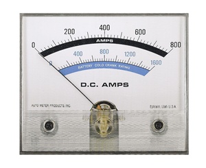 3854-20XX-11 Auto Meter Ammeter 0-800 Amp Range