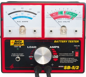 SB-5/2 Auto Meter 800 Amp 6-12 Volt Variable Load Carbon Pile Battery & System Tester