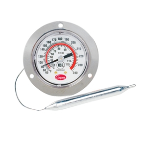 Cooper-Atkins DM120S-0-3 Digital Panel Thermometer with 2 Back Flange