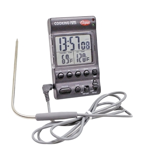 DTT361-0-8 Cooper Digital Timer & Temperature Alarm w/Thermistor Probe 32/392°F/°C
