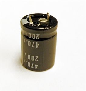14-160 CPS Capacitor 470uFD Electrolytic 200 Volt