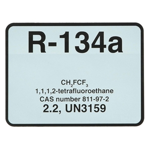 74-093 CPS R-134a Tank Label