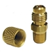 AD24B CPS 1/4" Male Flare x 1/8" Male Pipe With Cap & Core Access Fitting (100 Pack)