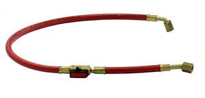 ARH64-A1 CPS Ball Valve Liquid Tank Hose Red With 90° End