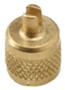 AVC4R CPS 1/4" Flare Brass Cap With Core Remover (6 Pack)