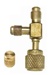 AVT87 CPS 1/4" SAE Tee Valve Connector x 5/16" (1/2"- 20 UNF) Female Knurl x 1/2"-20 UNF M Adapter Fitting