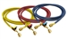 HJ3E CPS 3' (3-Pk) Premium Hoses, 5/16" (1/2"-20UNF) Fittings & BV on end