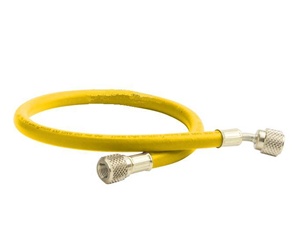 HJ3Y CPS 3' Yellow Premium Hose, 5/16" (1/2"-20 UNF) Fittings