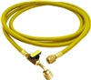 HJ3YE CPS 3' Yellow Premium Hose, 5/16" (1/2"-20 UNF) Fittings & BV on end